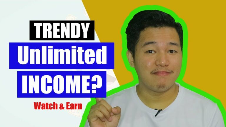 TRENDY Watch & Earn Unlimited ang Kita o Joke lang? | Company Review