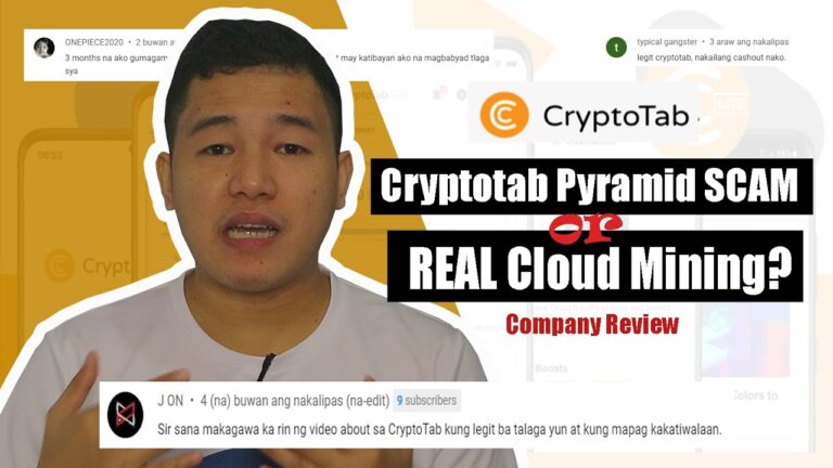Cryptotab Pyramid SCAM or Real Cloud Mining? | Company Review
