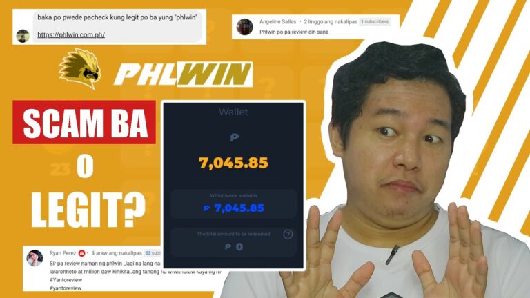 PhlWin 99% SURE Win Nga Ba o Isa lang SCAM? | Company Review