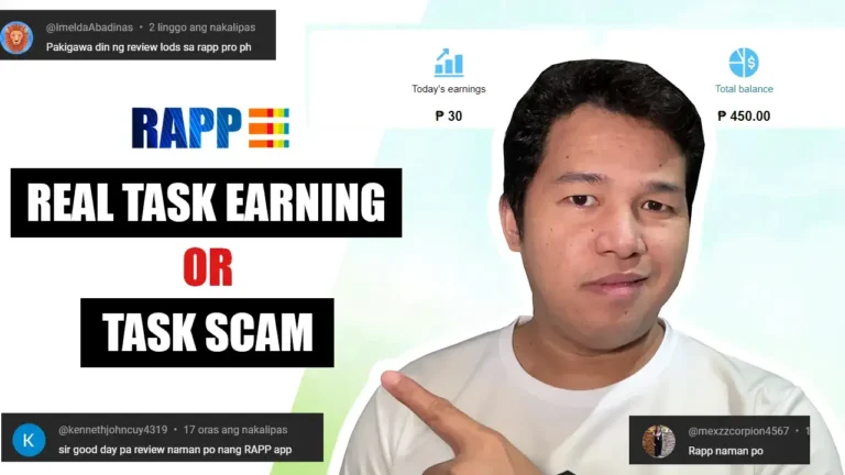 RAPP PRO PH Real Task Earning or TASK SCAM?