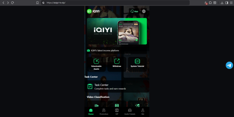 aiqiyi-tv.vip Review – Is This Really iQIYI’s Income Platform or a Crypto Scam?